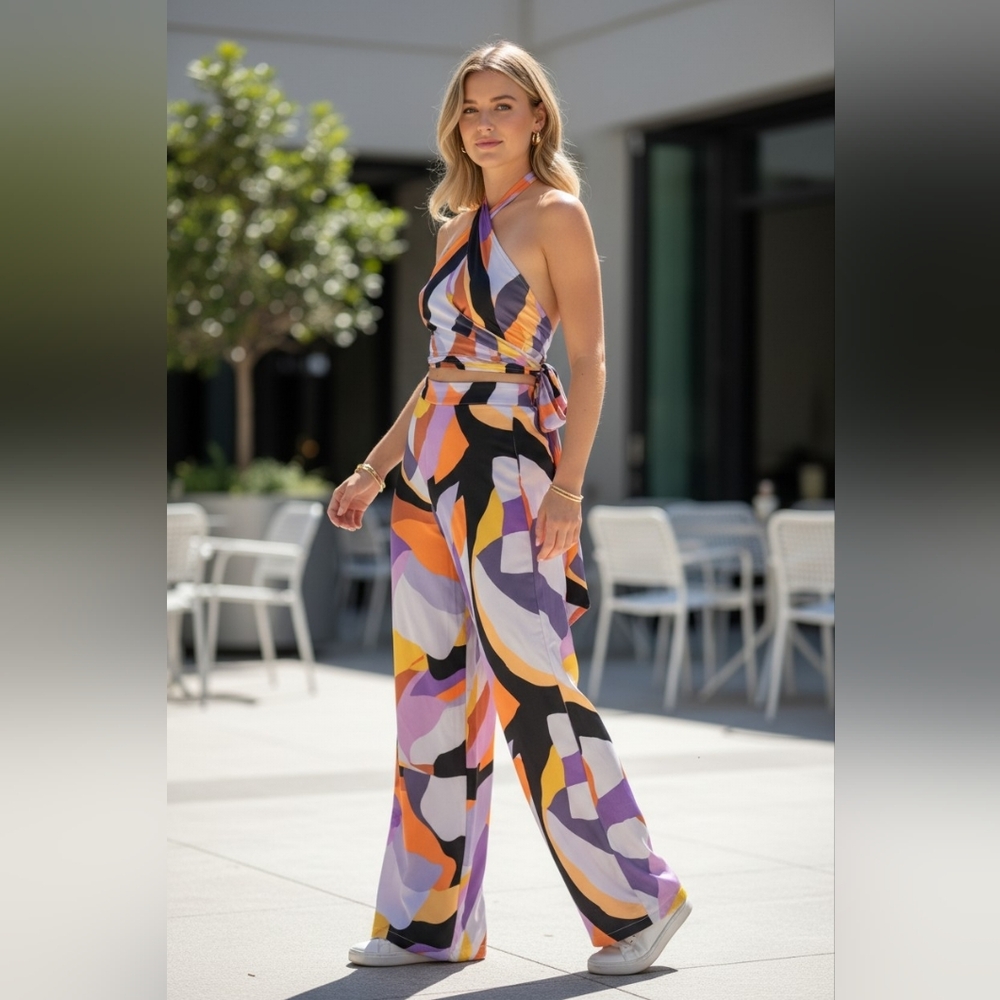 Colorful Abstract Women's Jumpsuit
